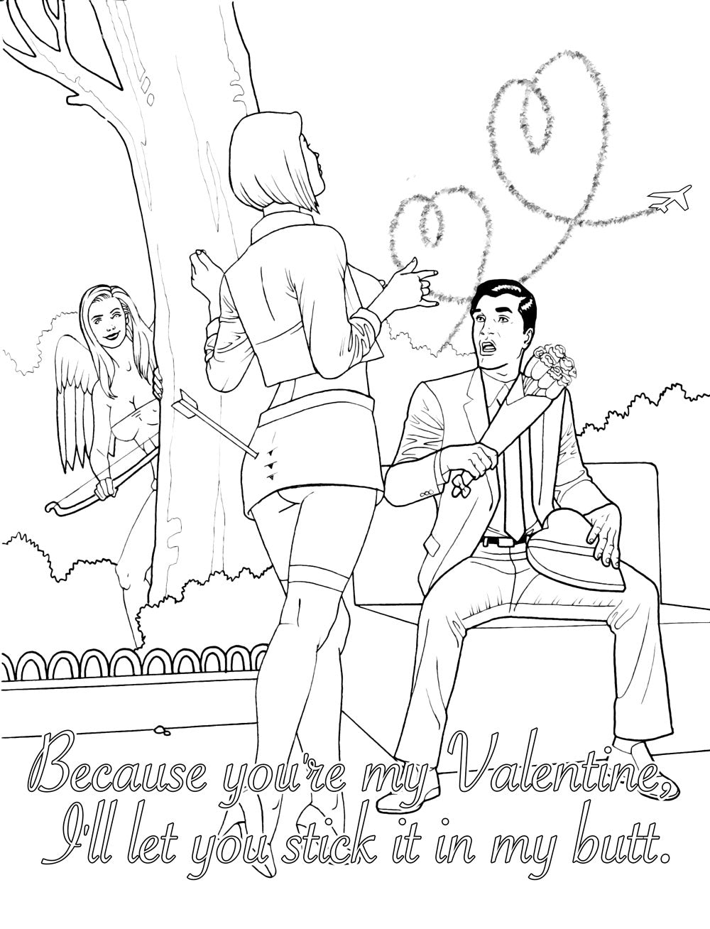 My Naughty Valentine Colouring Book - Just for you desires