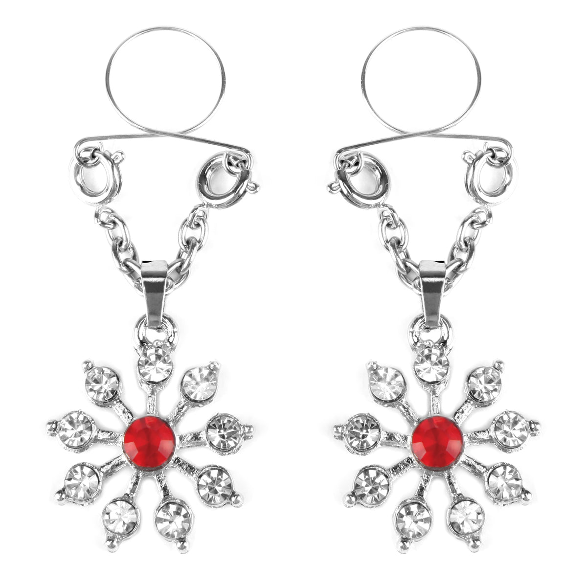 Ruby and Diamond Star Nipple Jewellery - Just for you desires