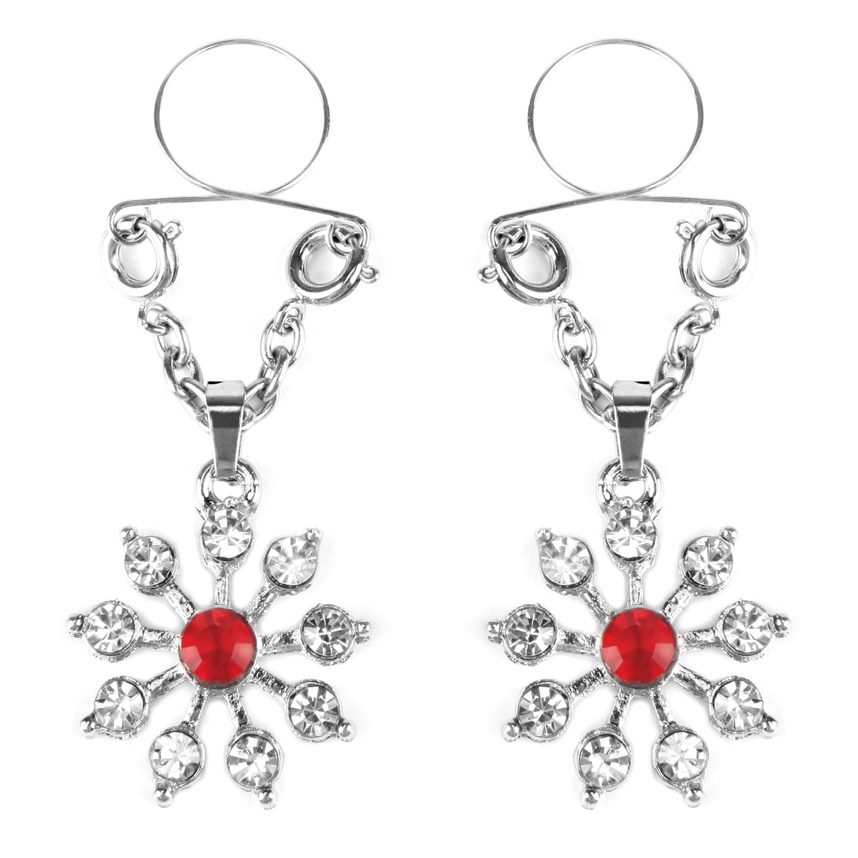Ruby and Diamond Star Nipple Jewellery - Just for you desires