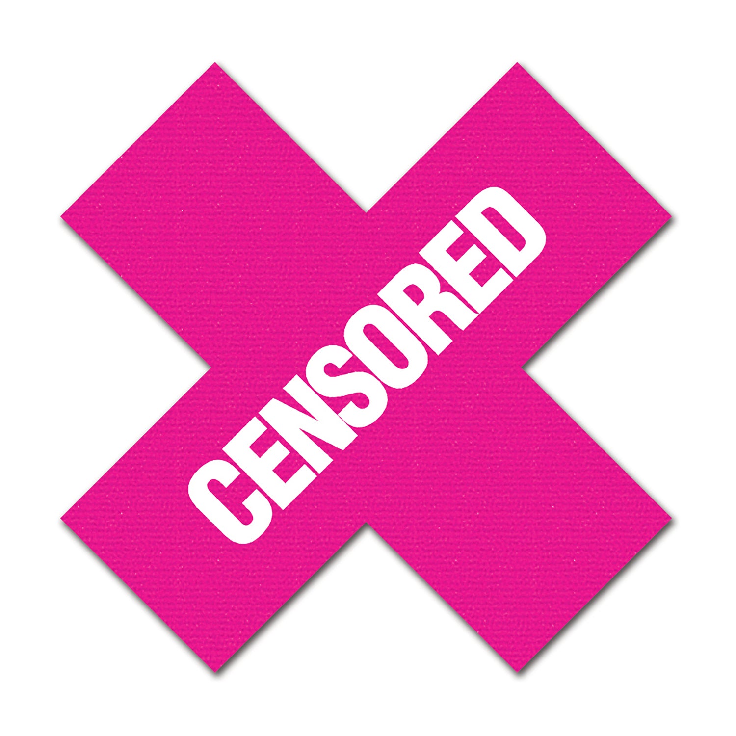 Censored Pasties - Black/Pink - Just for you desires