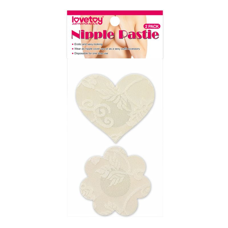 Lace Heart and Flower Nipple Pasties Twin Pack - Just for you desires