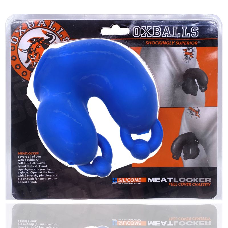 Meatlocker Chastity Sheath Police Blue - Just for you desires