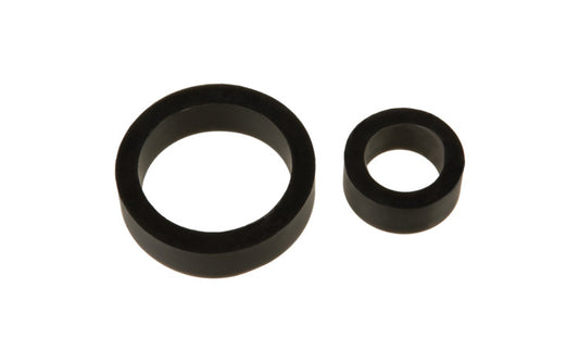 Silicone Cock Rings Double Pack Black - Just for you desires