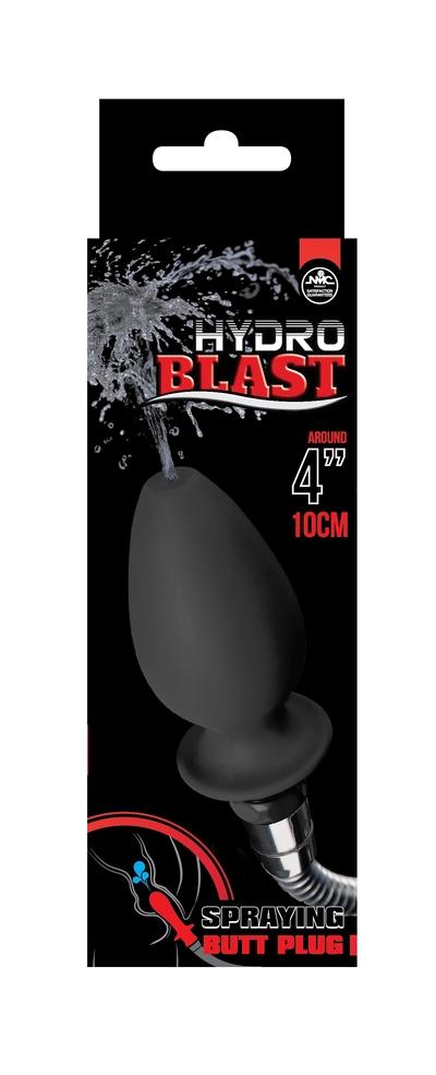 Hydro Blast 4" Silicone Douche Black - Just for you desires