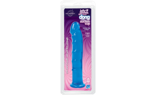 Dong With Suction Cup Sapphire - Just for you desires