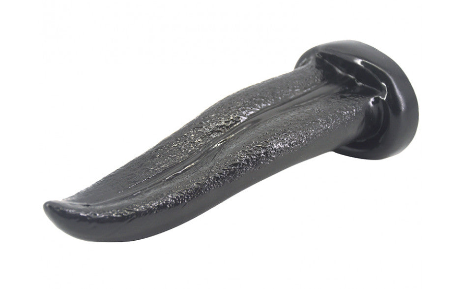 Tongue Shape Anal Plug Black - Just for you desires