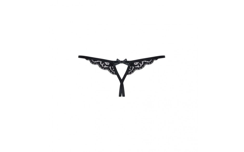 Crotchless Lace Thong 831 Black - Just for you desires
