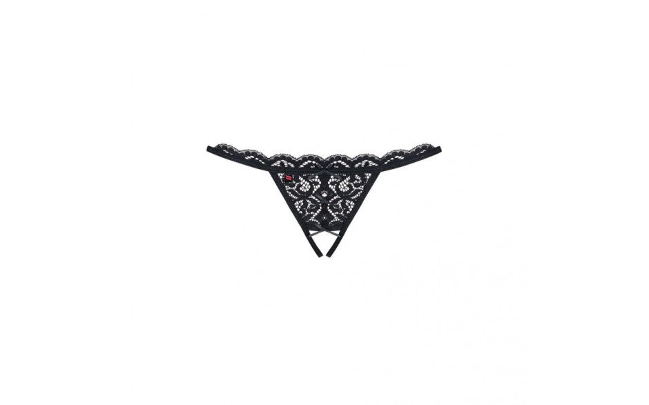Crotchless Lace Thong 831 Black - Just for you desires