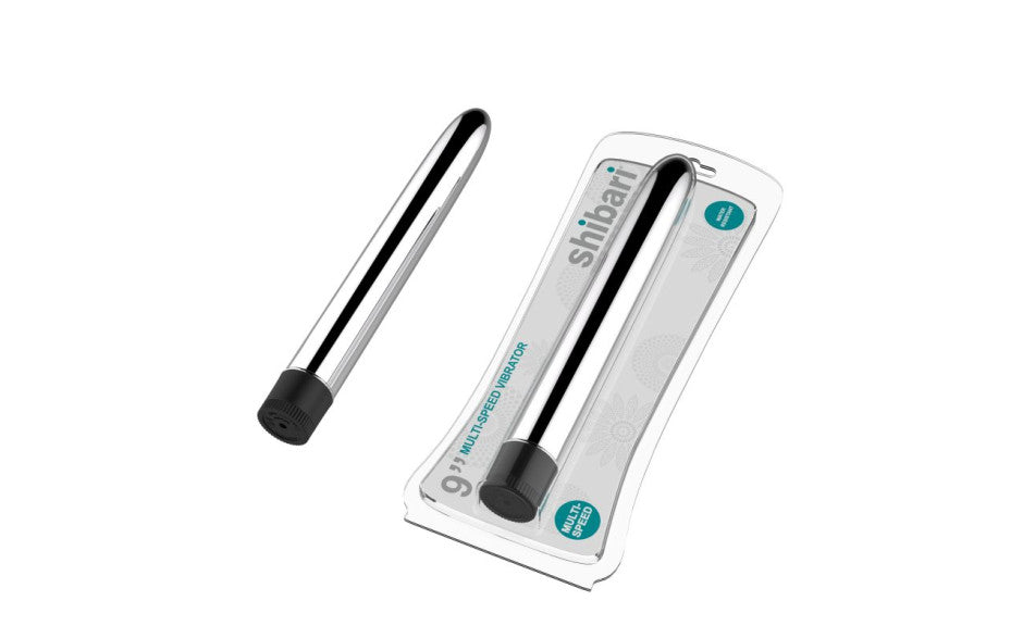 Shibari Multi-Speed Vibrator 9in Silver - Just for you desires