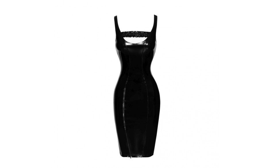 PVC Midi Dress w Front Zipper - Just for you desires