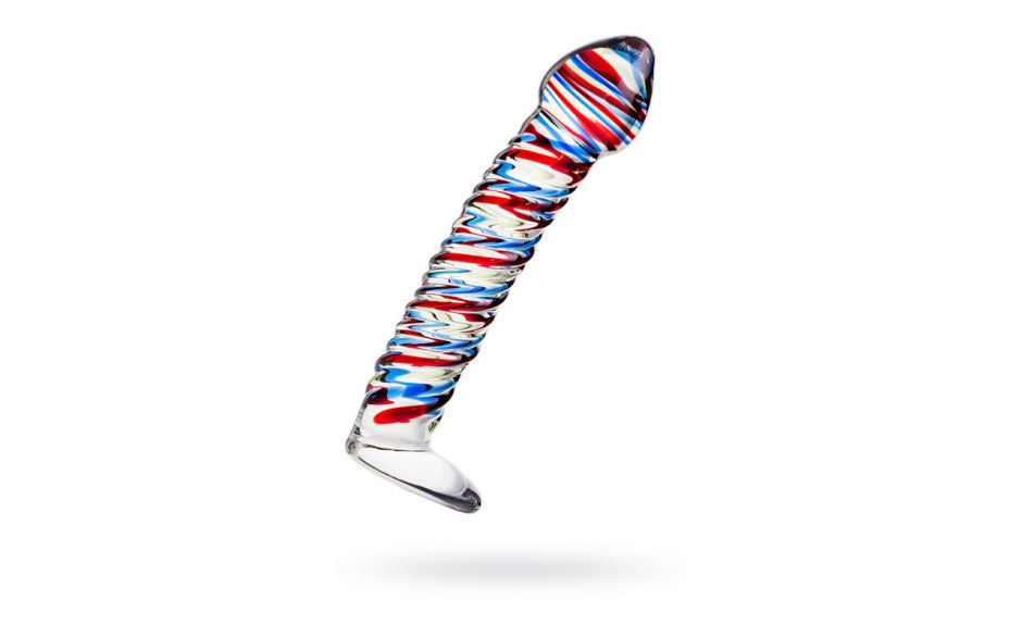 Sexus Glass Dildo Duo Blue 20cm - Just for you desires