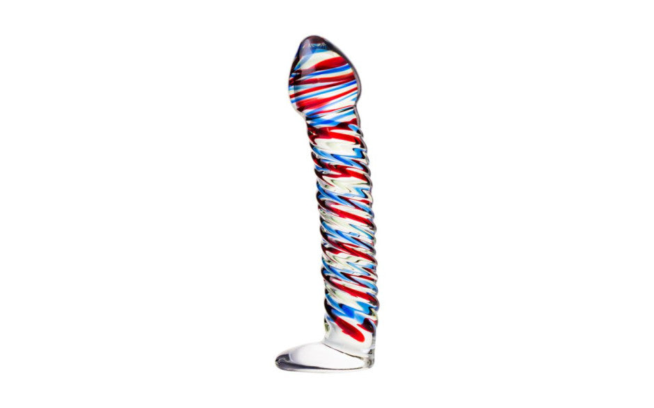 Sexus Glass Dildo Duo Blue 20cm - Just for you desires