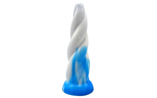 Swirl Dildo Blue/White - Just for you desires