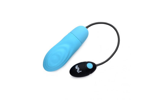 7X Pulsing Rechargeable Bullet- Blue - Just for you desires