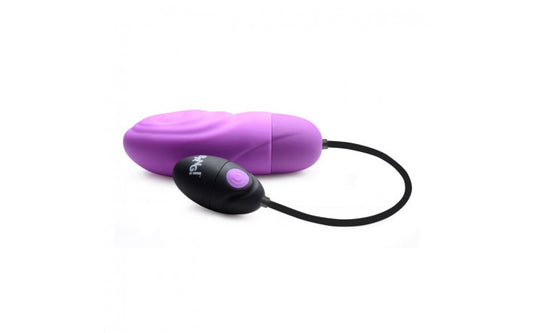 7X Pulsing Rechargeable Bullet- Purple - Just for you desires