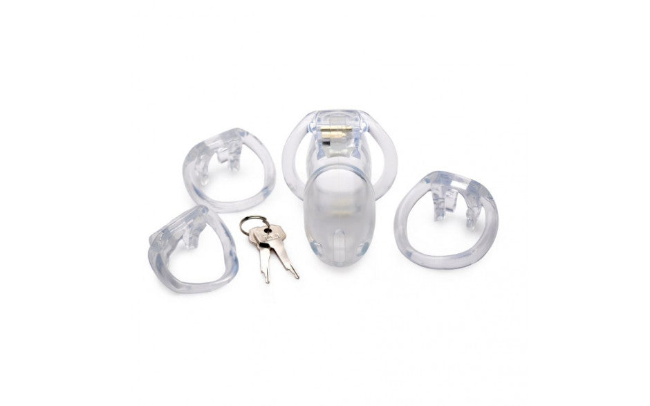Clear Captor Chastity Cage - Large - Just for you desires