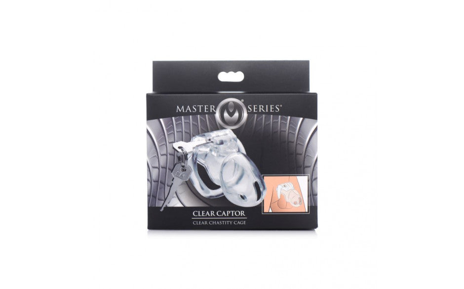 Clear Captor Chastity Cage - Medium - Just for you desires