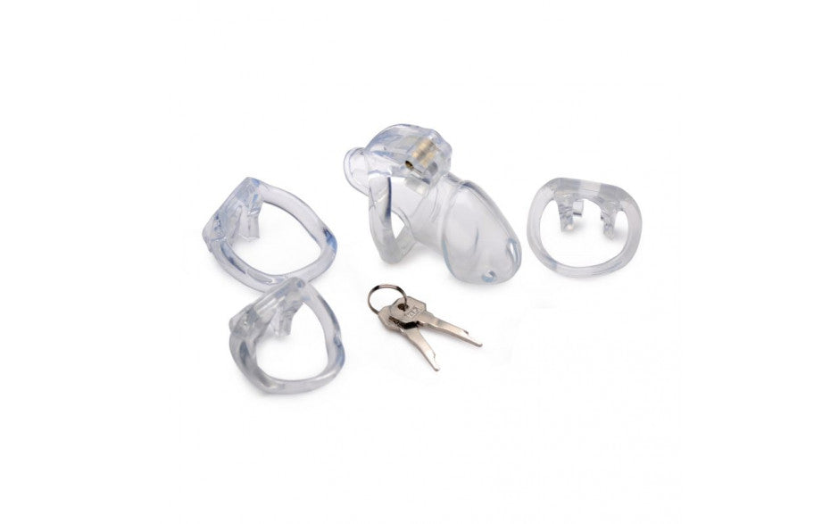 Clear Captor Chastity Cage - Medium - Just for you desires