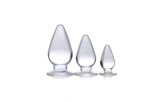 Triple Cones 3 Pc Anal Plug Set Clear - Just for you desires