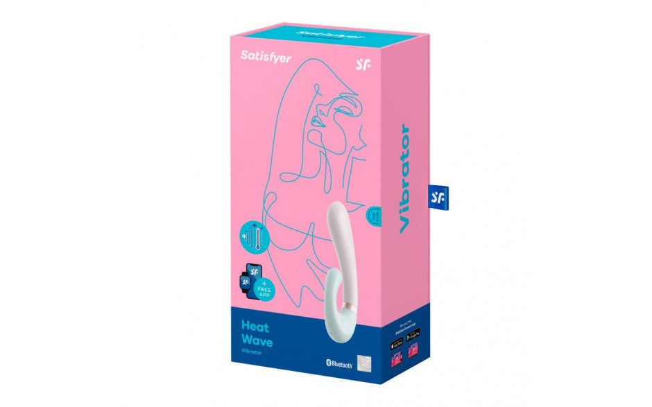 Satisfyer Heat Wave - Mint App Controlled USB Rechargeable Rabbit Vibrator - Just for you desires