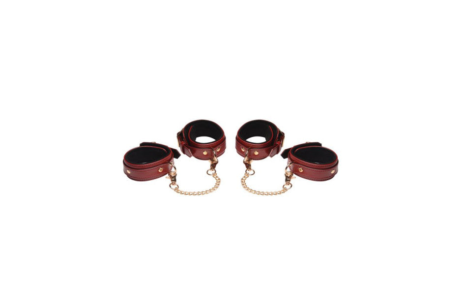 6 Pc Bondage Set Burgundy - Just for you desires
