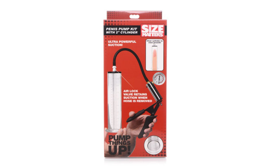 Penis Pump Kit with 2" Cylinder - Just for you desires