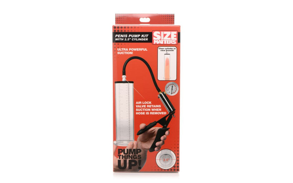 Penis Pump Kit with 2.5" Cylinder - Just for you desires