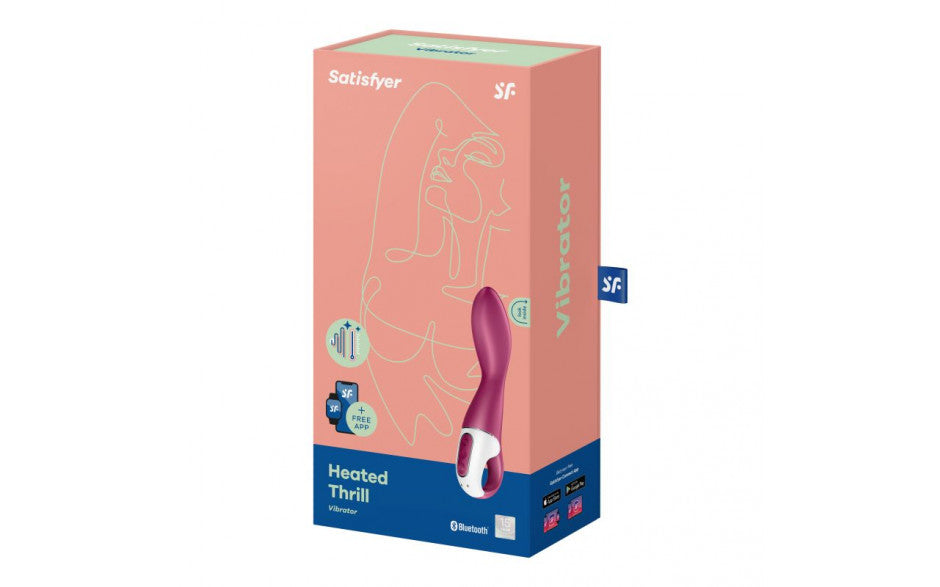 Satisfyer Heated Thrill - Red USB Rechargeable Heating Vibrator - Just for you desires