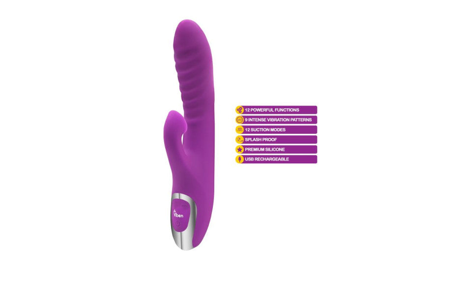 Viben Frenzy Suction Rabbit Vibe Berry - Just for you desires