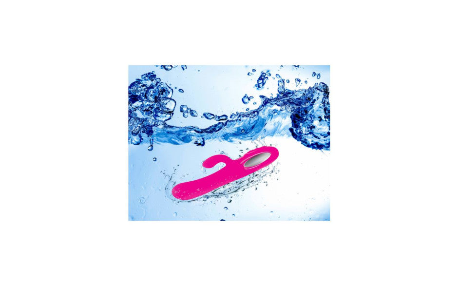 Viben Hypnotic Thrusting Rabbit Vibe w Swinging Clit Stim Hot Pink - Just for you desires