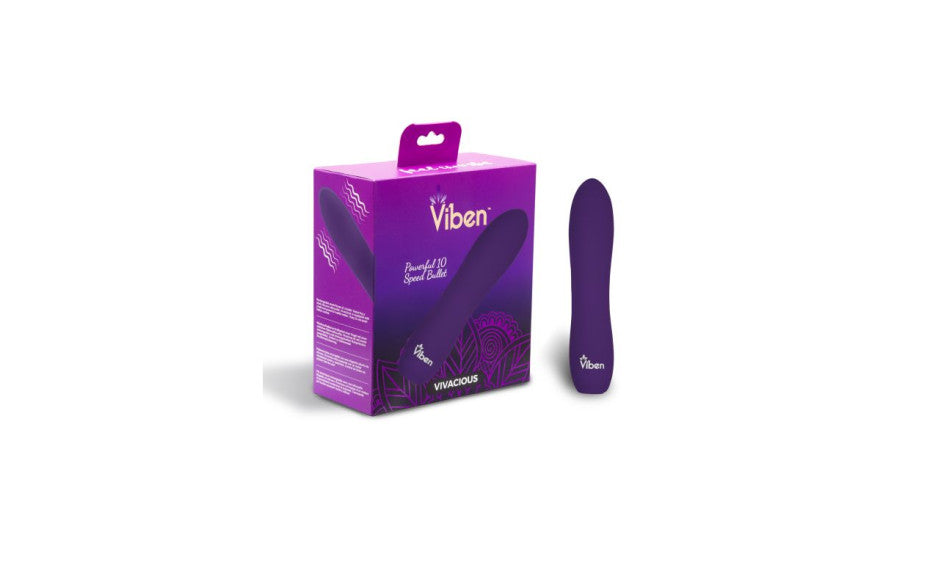 Viben Vivacious Rumble Motor Rechargeable Bullet Violet - Just for you desires