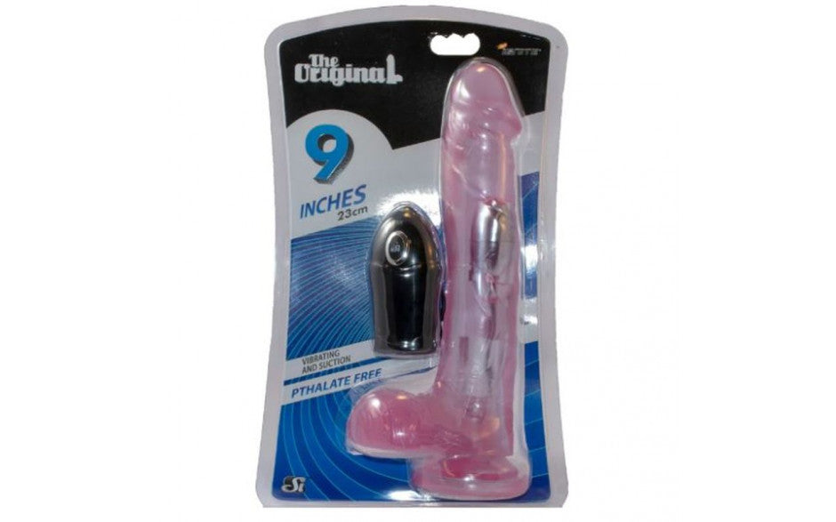 Cock w Balls & Suction 9in Purple - Just for you desires