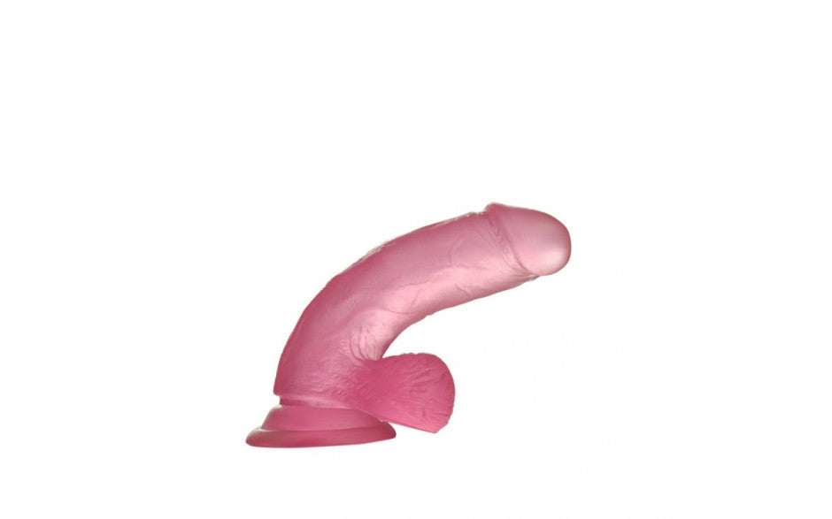 Jelly Studs 6in Crystal Dildo Small Pink - Just for you desires