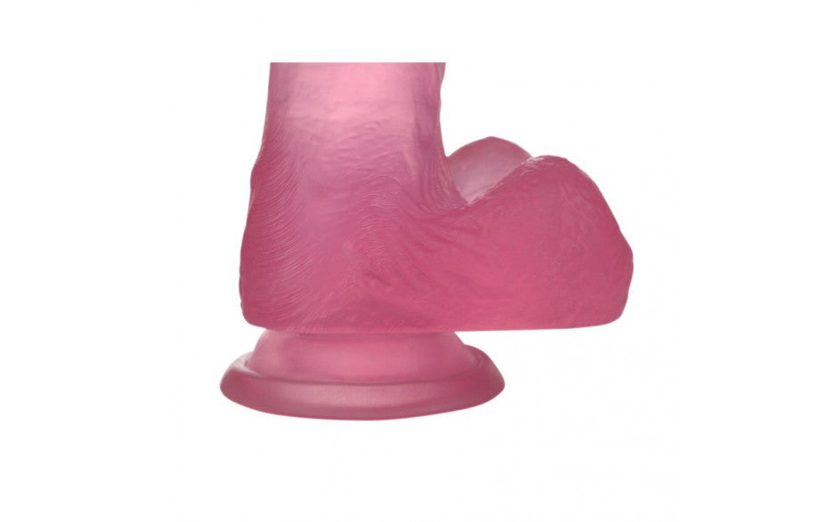 Jelly Studs 6in Crystal Dildo Small Pink - Just for you desires