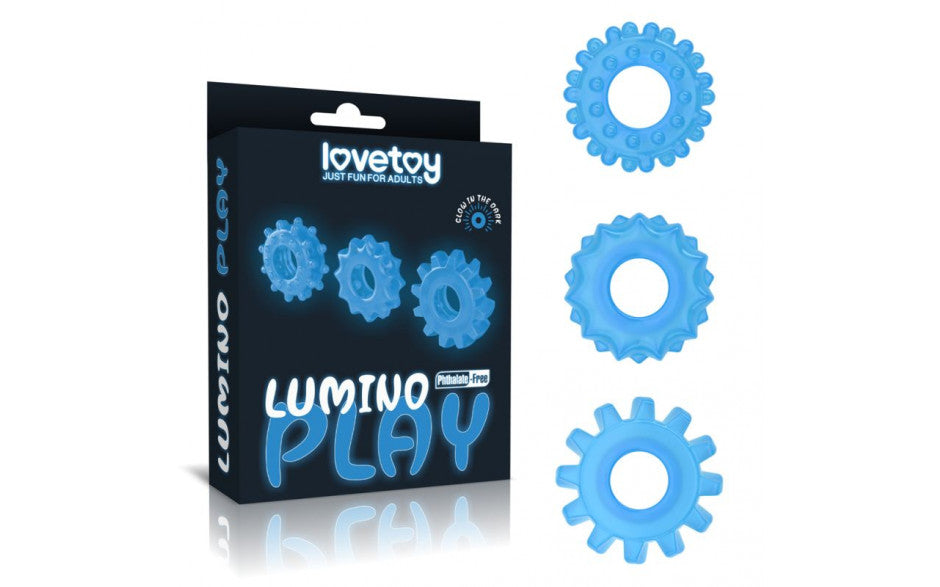 Lumino Play Penis Rings 3 Pc - Just for you desires