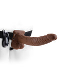 Fetish Fantasy Series  9" Vibrating Hollow  Strap-On with Balls - Just for you desires