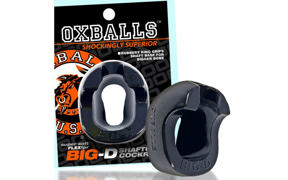 Big D Shaft Grip Cock Ring Black - Just for you desires