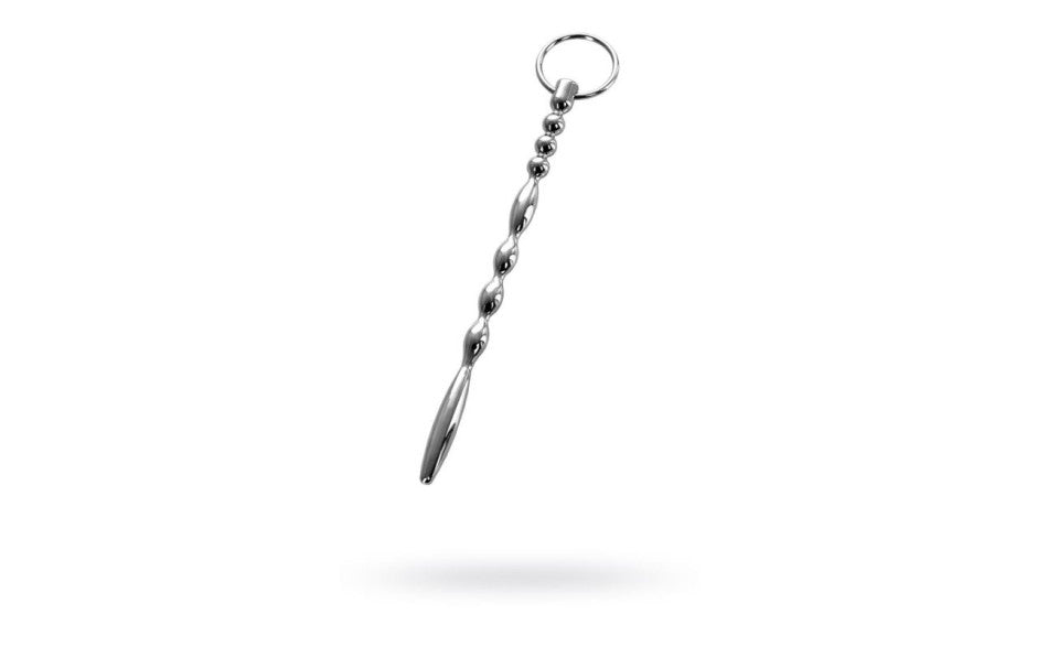 Silver Metal Urethral Plug w Ring - Just for you desires