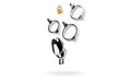 Silver Metal Chastity Cage Adjustable - Just for you desires