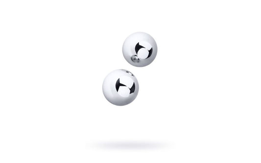 Silver Metal 2 Pc Vaginal Balls 3cm - Just for you desires