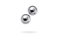 Silver Metal 2 Pc Vaginal Balls 2.5cm - Just for you desires