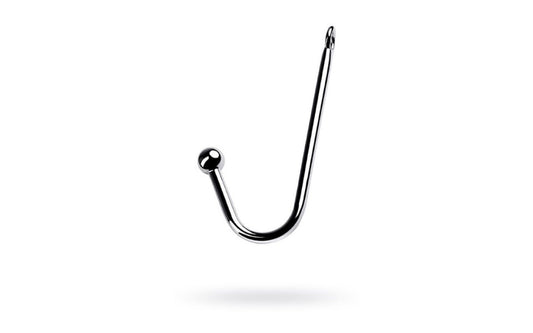 Silver Metal Anal Hook w Ball - Just for you desires