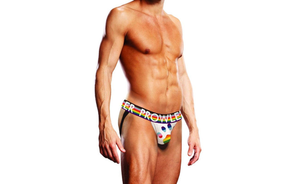 Prowler Oversized Paw Open Back Brief White - Just for you desires