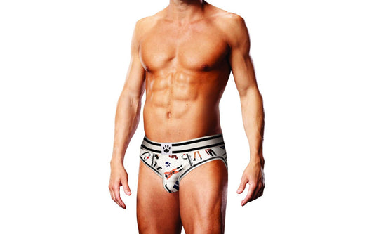 Prowler Leather Pride Open Brief Black White - Just for you desires