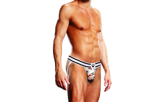 Prowler Leather Pride Jock Strap Black White - Just for you desires