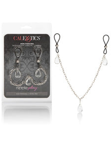 Nipple Play Non-Piercing Nipple Chain Jewelry - Crystal - Just for you desires