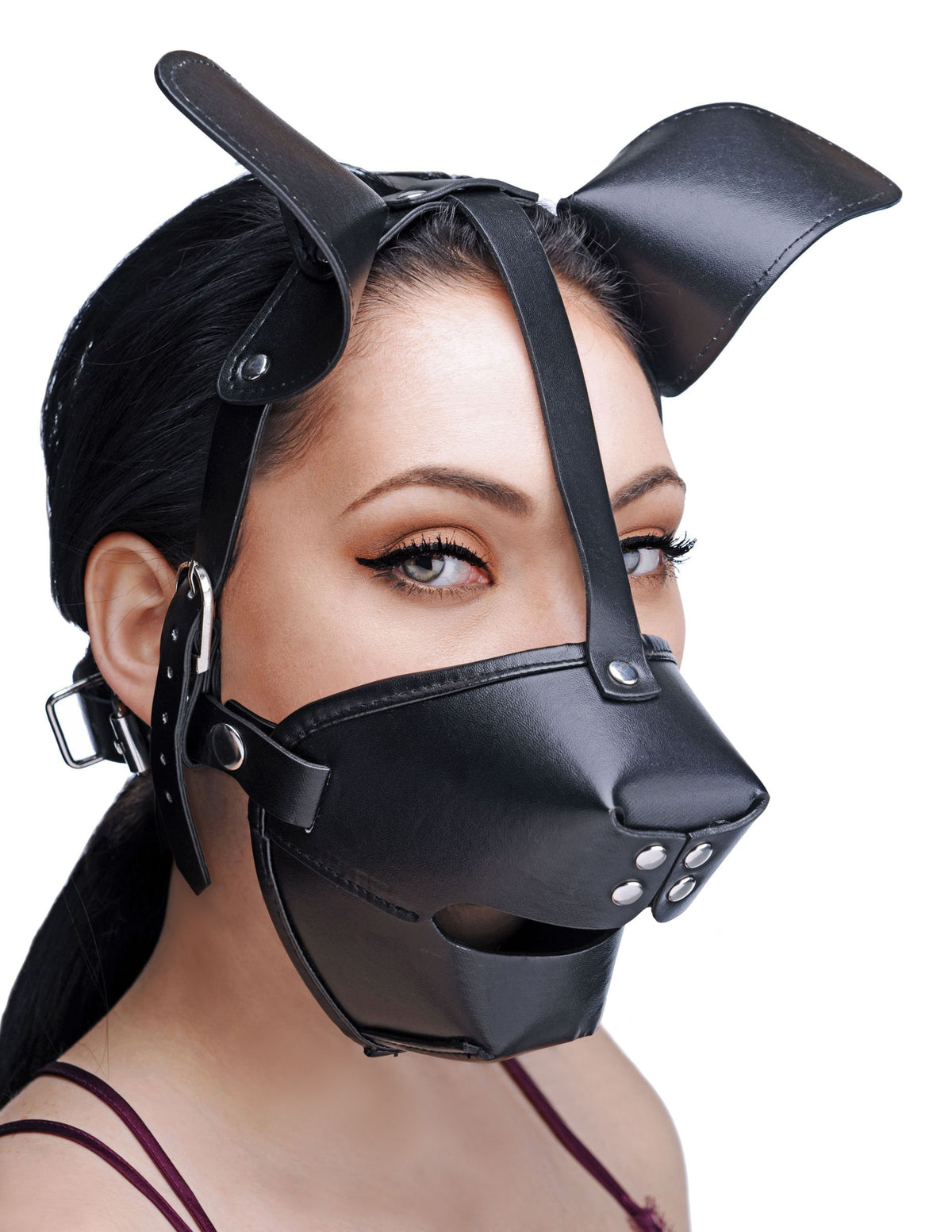 Pup Puppy Play Hood and Breathable Ball Gag - Just for you desires