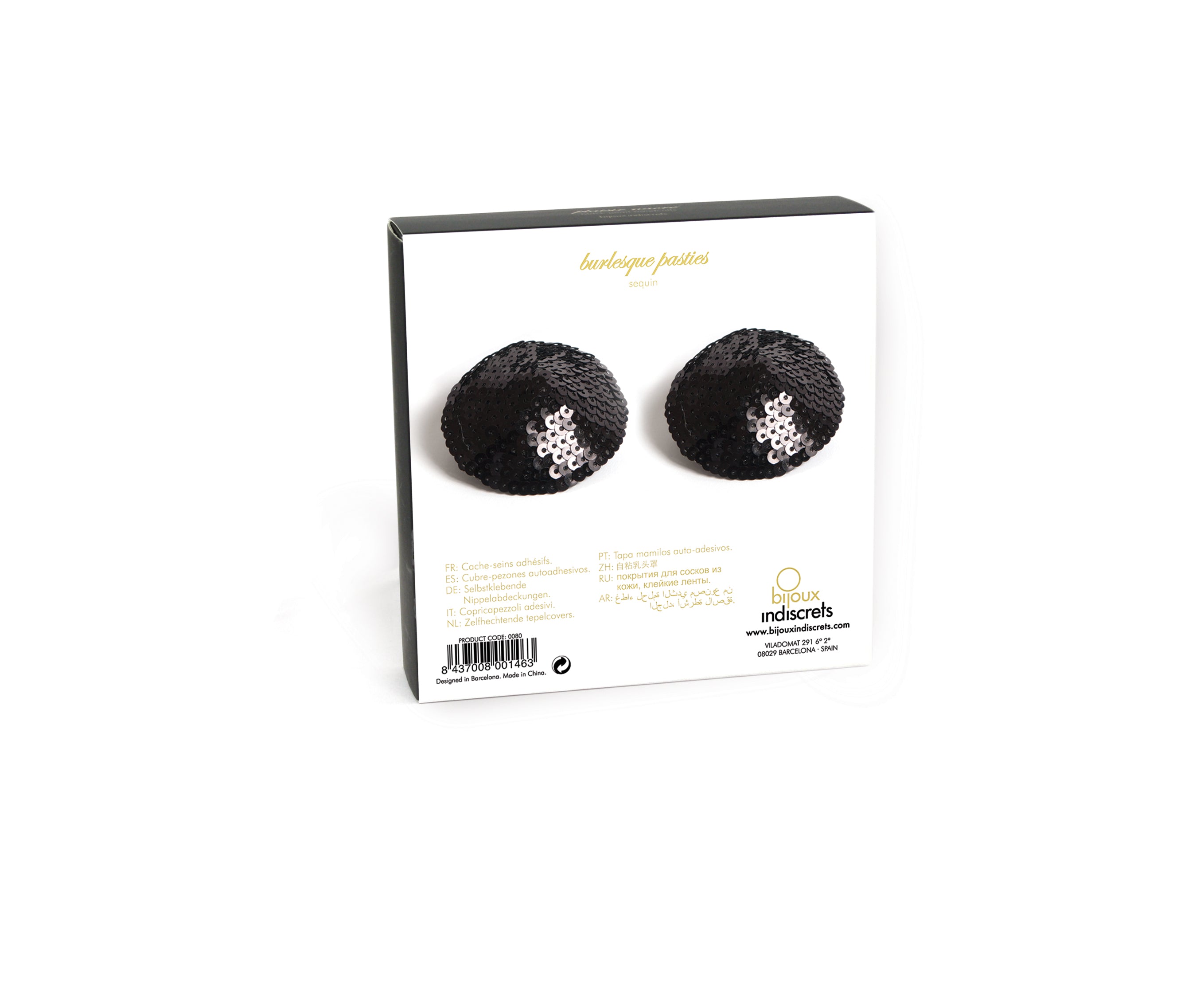 173483 - Bijoux Indiscrets Burlesque Pasties Sequin - Just for you desires