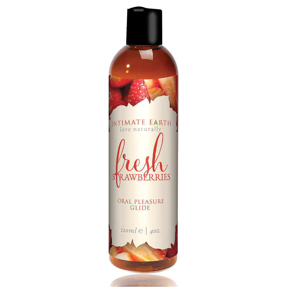 Intimate Earth - Oral Pleasure Glide Fresh Strawberries 120 ml - Just for you desires
