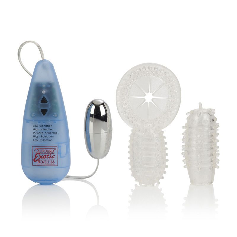 177549 - Elite 5X 5 Function Vibro-Ring Plus Tickler - Just for you desires